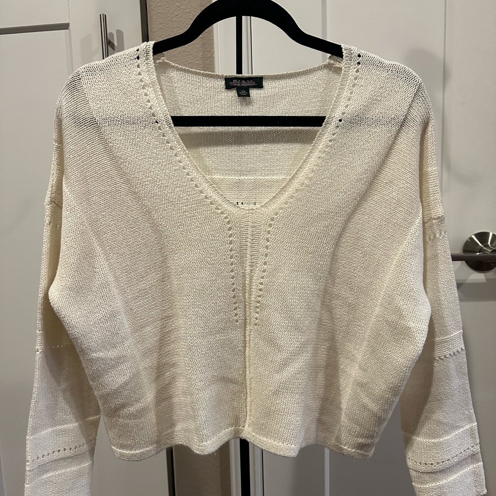 Lovely casual light cream sweater